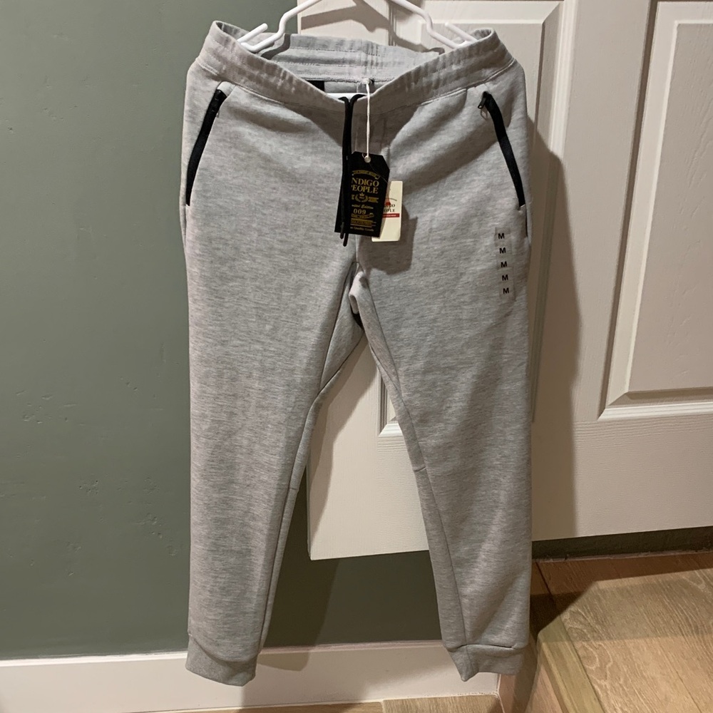 Men's Gray Sweatpants indigo people M